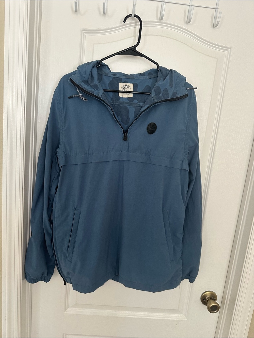 O'Neill Men’s Blue Anorak Quarter Zip Windbreaker Jacket Size M